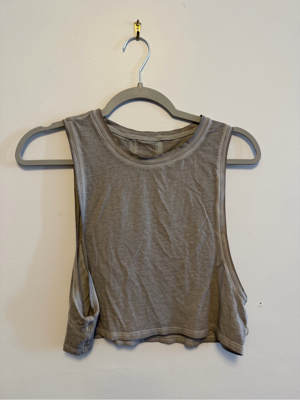 lululemon athletica Cropped Sleeveless Tank Top - Gray